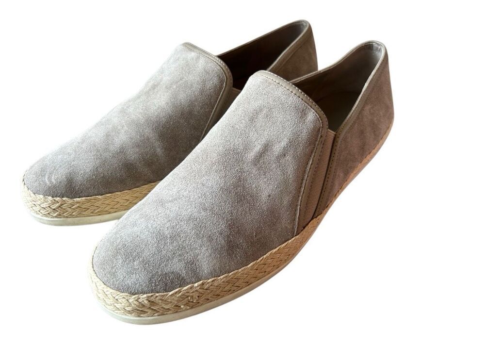 Vince Acker Light Woodsmoke Slip-On Suede Sneaker Size 8.5 Nautical capsule